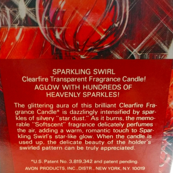 Avon Sparkling Swirl Clearfire Transparent Fragrance Candle - Picture 1 of 8